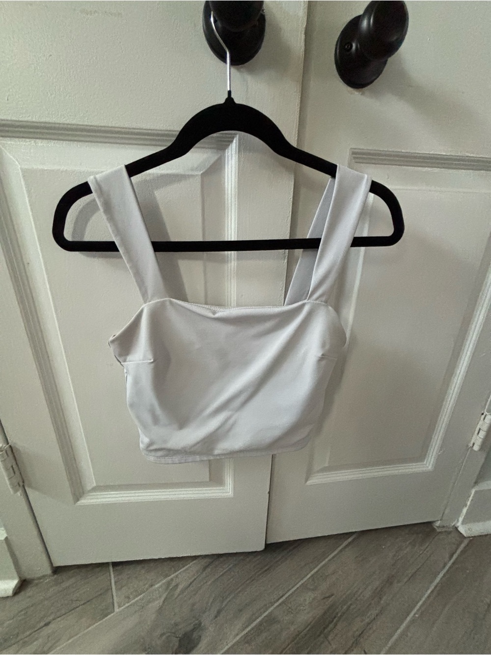 Forever 21 White Square Neck Crop Top